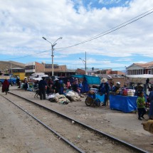Street / railway market in Potosi